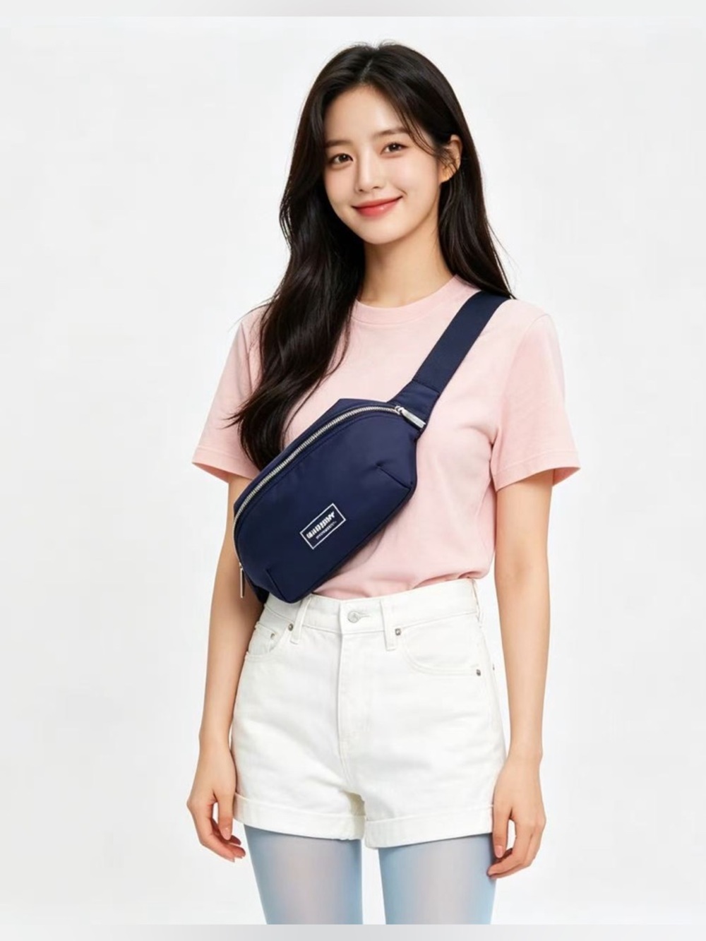 Burberry Navy Zip bum bag New - Picture 8 of 8